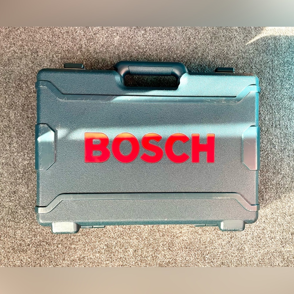 *EUC**CASE ONLY* Heavy Duty Bosch Carry Case w/Battery Caps #2610915780